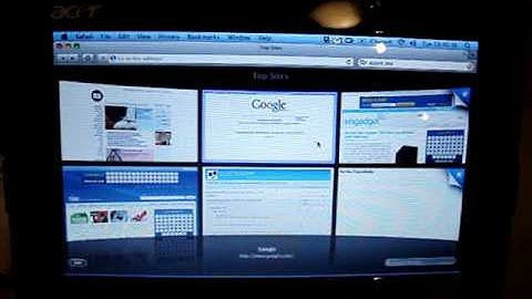 Aspire One 8 GB (110L) running Safari 4 on OS X