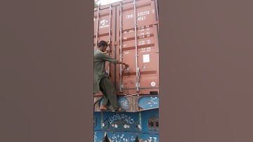 Container Opening Gate || Hard Locking, #container #opening #lock #soybean #feed #chicken #viral #1k