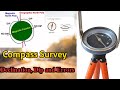 Declination, dip and errors in civil engineering compass survey