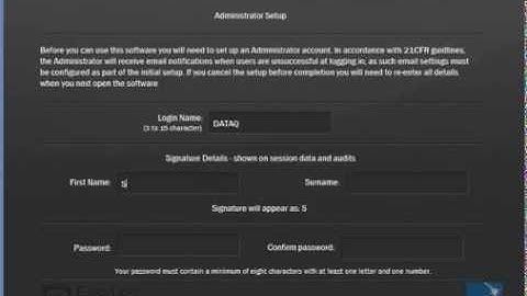 Create An Administrator Account For Your EL-21CFR-2-LCD