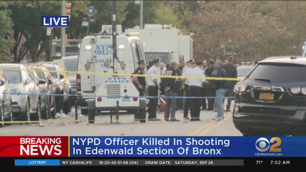 NYPD Officer Killed In Shooting In Edenwald Section Of Bronx - YouTube