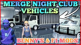 CAR MERGE NIGHT CLUB VEHICLE MERGE GTA 5 BENNYS F1S MERGE GLITCH GTA5