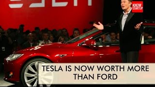 Tesla is now worth more than ford