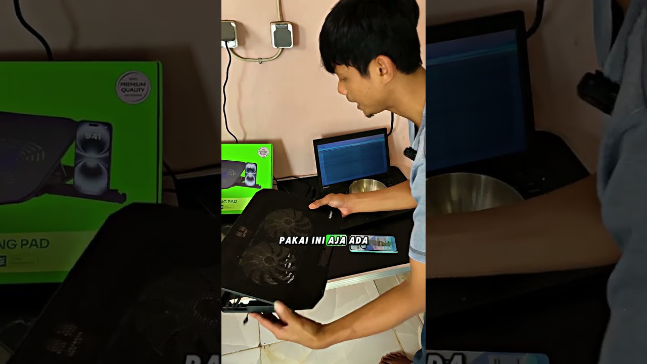 ROBOT RCP10 Cooling Pad Laptop 10–16 inch | Coolingpad Gaming dengan 2 Kipas Turbo