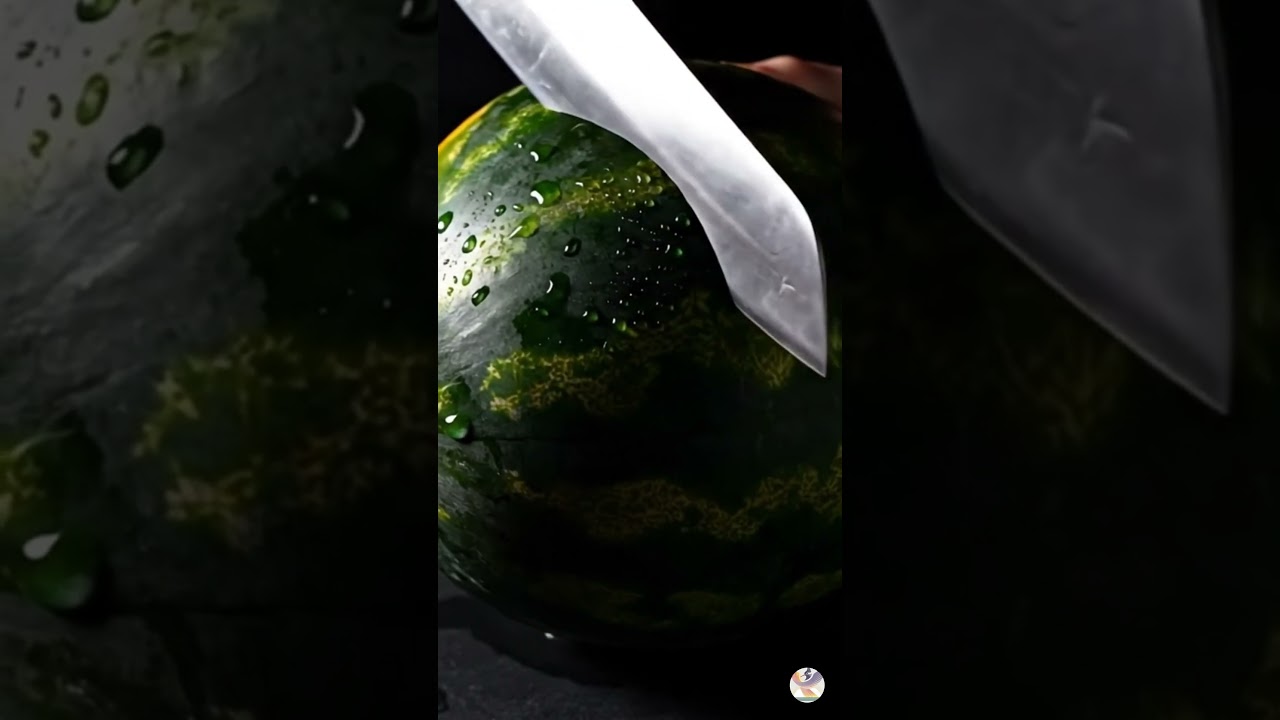 Ultra Slow‑Mo Watermelon Slice 🍉 | ASMR Refreshing Cut 