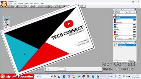 Visiting Card in PageMaker: How can it be designed