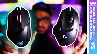 Razer Basilisk V3 vs Logitech G502 Hero Which is the right one for you? | Mouse | Face-off