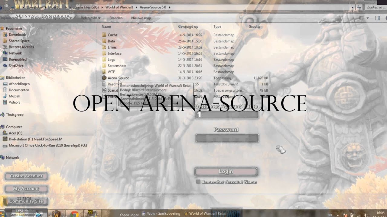 How to connect to a WoW MoP Private Server2014 YouTube