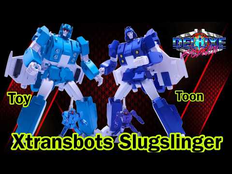 Just can't get them feet Right? X-Transbots Masterpiece Slugslinger Transformer Review!