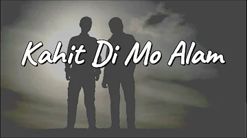 Kahit Di Mo Alam - December Avenue (Acoustic Cover) by Alejandro (Lyrics)