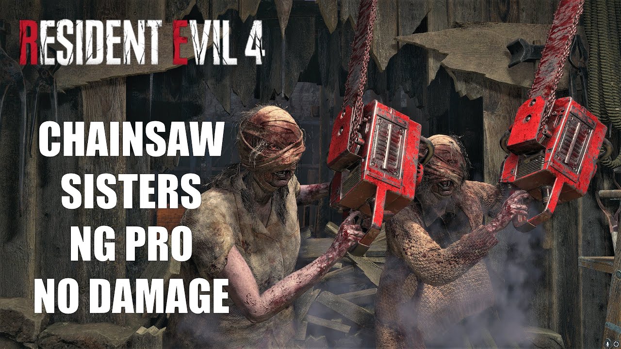 EASY Chainsaw Sisters | NO DAMAGE | NG Professional | Resident Evil 4 Remake