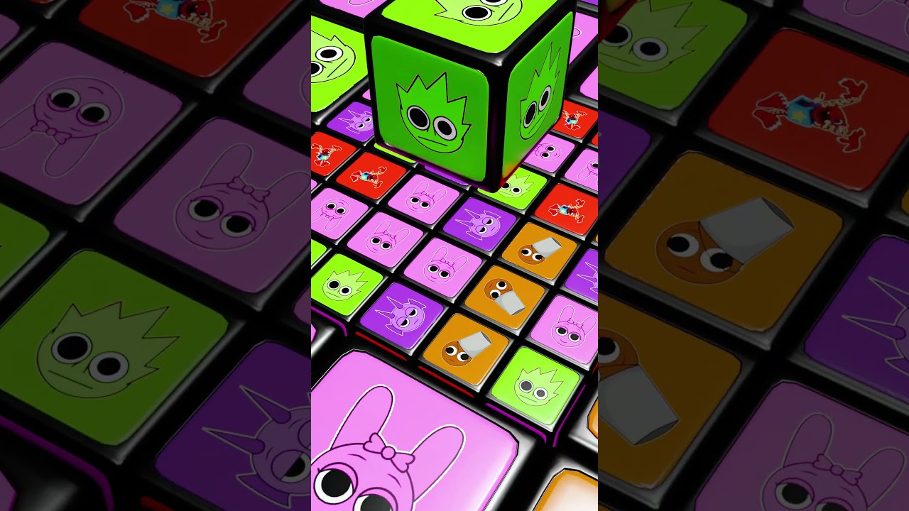 Sprunki Rubiks Cube Falling  