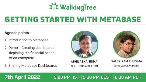 Getting Started with Metabase - Webinar | WalkingTree Technologies