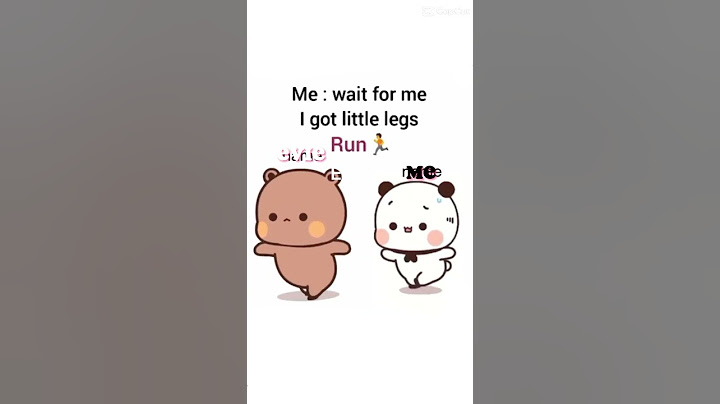WAIT FOR ME I GOT LITTLE LEGS!