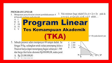 Program linear, tes kemaampuan akademik, by Top Mat