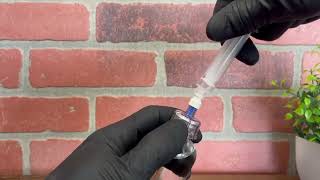 How to use a needle free vial adaptor