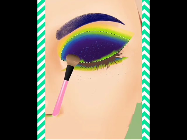 blue💎glittering makeup|Eye Art|makeup artist#shortsfeed#shorts#makeup