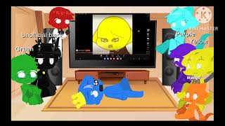 Rainbow friends react to themselves (part 2) (WARNING videos aren't mine :(]