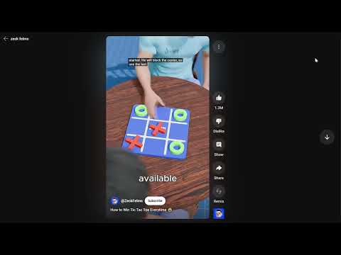 How to Win Tic Tac Toe Everytime 😱