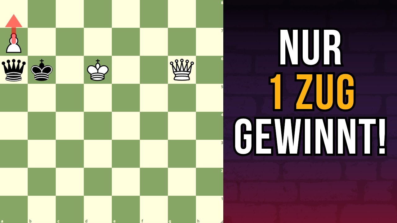 Findest du den Gewinn für Weiß? (Endspieltraining)