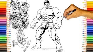 Hulk Coloring Pages | The Avengers Hulk Coloring Book