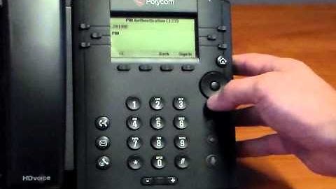 Lync Phone: Sign Into Phone