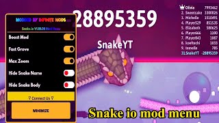 Snake.io Mod Menu Drone View 🐍 #snakeio #snakegame #snakevideo 