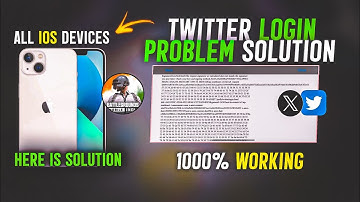 😉 Twitter Not Login problem Solution 2025 | Fix Twitter Login Problem on iPhone, iOS, iPad in BGMI