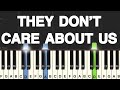 Michael Jackson They Don T Care About Us Piano Tutorial Medium 