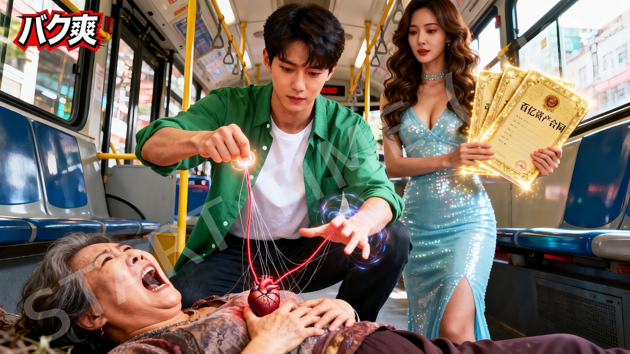 貧乏な若者が1秒でバスの老婦人を救い、女社長が百億資産を抱えて跪く！