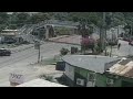 Cctv footage captured an accident along the lady young road near crystal drive on sun 21st apr 2024