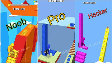 stair run - all level Gameplay, Noob Pro Hacker. 21-30 max-level-Walkthrough-instant gamer,