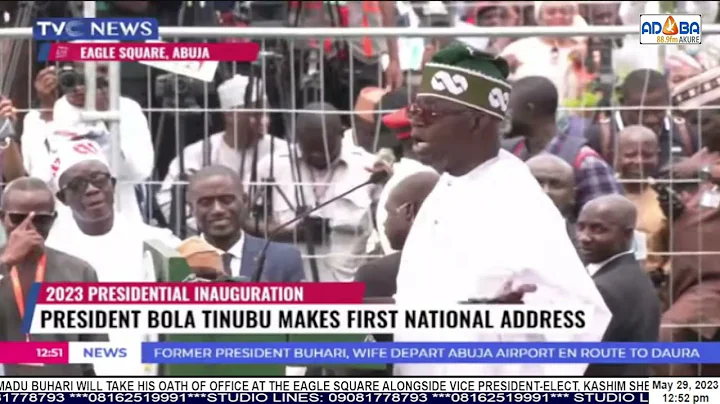 INAUGURAL SPEECH OF THE 16TH PRESIDENT OF THE FEDERAL REPUBLIC OF NIGERIA, ASIWAJU BOLA AHMED TINUBU