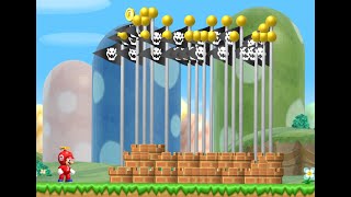 What if you touch multiple flagpoles in New Super Mario Bros Wii?