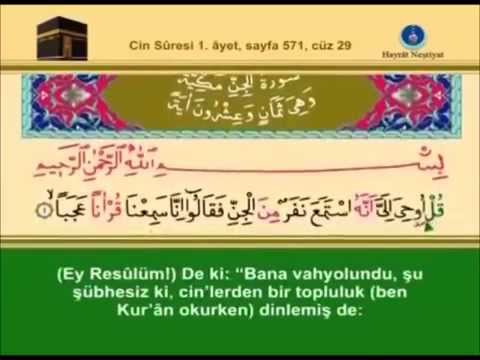 72-Cin Sûresi –Takipli ve Mealli - İshak Danış