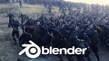 Simulating 100 000 soldiers in blender!
