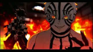 Tanjiro and Giyu vs Akaza Manga Animation Clips for editing 4K!