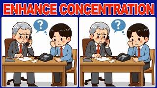 【Spot & Find The Difference】Fun Activity for Improved Concentration and Memory!