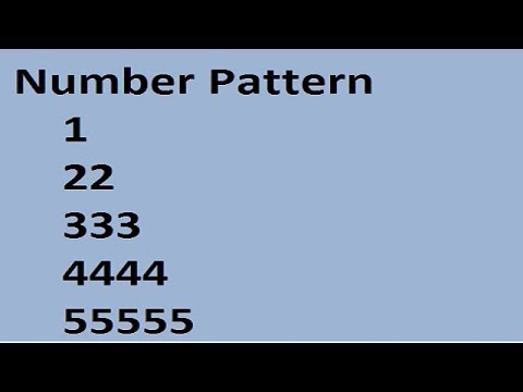 Number Pattern in Java- 2