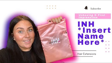 INH * Insert Name Here * HAIR EXTENSIONS UNBOXING and FIRST IMPRESSIONS plus TRY ON!