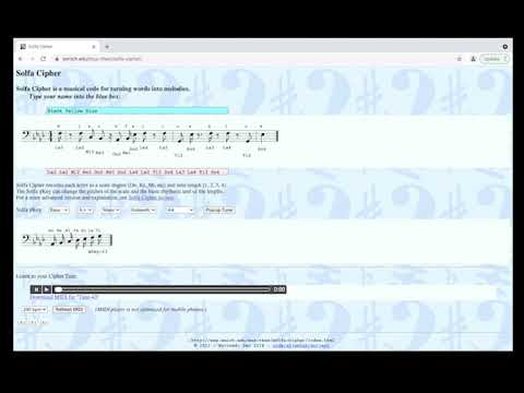 SOLFA CIPHER