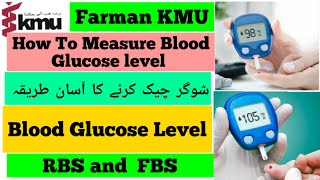 How To Measure Blood Sugar in Urdu/Hindi | Glucometer |شوگر چیک کرنے کا طریقہ BSN Farman Khan.