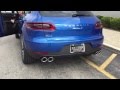 2016 porsche macan s sports exhaust system on sport plus mode