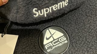 Supreme Nike ACG Pull Over Hoodie Closer Detailed Look