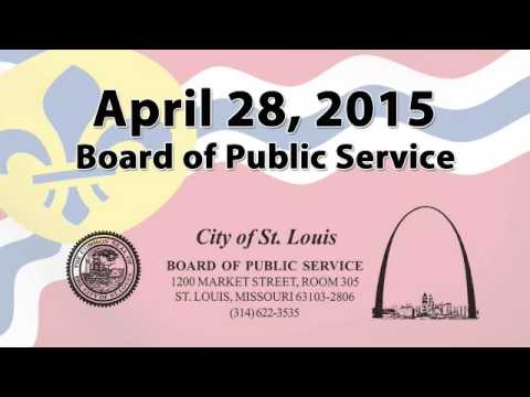 weekly meetings agenda Board of Public Service April 28, 2015