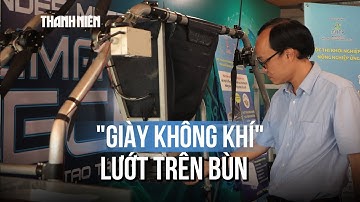 Lạ mắt "giày không khí" lướt trên bùn tại chung kết khởi nghiệp nông nghiệp CNC 2025