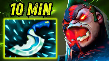 Brutal 10Mins Blink Dagger Pudge 26Kills No Mercy One Shot Ethereal Blade Dota 2