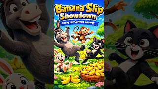 Kids Cartoon Video Banana Slip Showdown Funny 3D Cartoon Comedy 2026 Kidsanimation