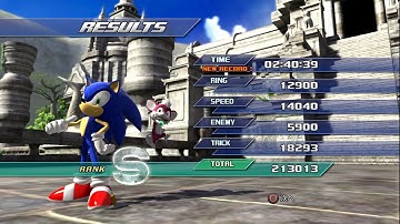 Sonic Unleashed Jungle Joyride Act1 Speed Run 2:40.39