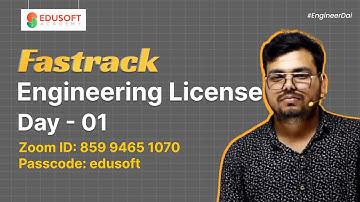Engineering License Live Class Day 01 | Civil Engineering @EdusoftAcademy